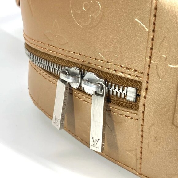 LOUIS VUITTON M55177 Monogram mat Shelton Tote Bag Hand Bag leather Amble Beige - Picture 14 of 14